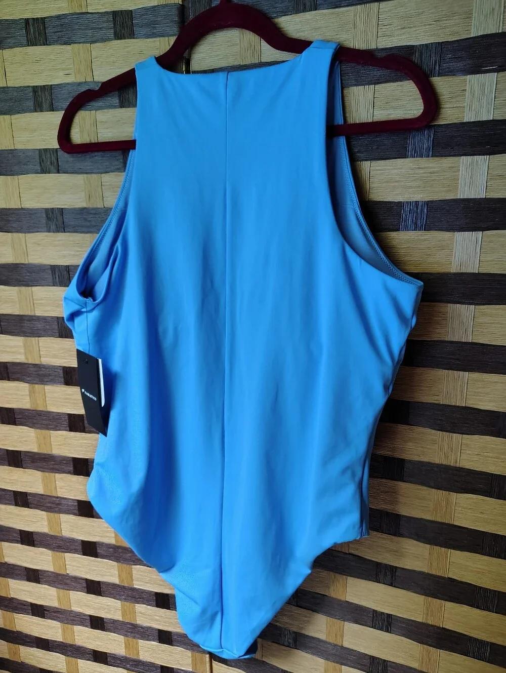 Nwt Blue Zip Front One Piece Xl Fabletics